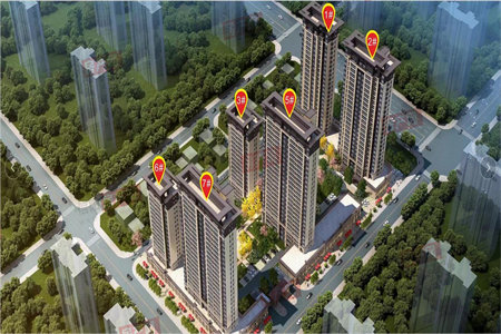 恒泰花园6楼顶阁楼无房产证3室100平米